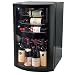 The Wine Enthusiast Vino-View 35-Bottle Wine Cellar- Black