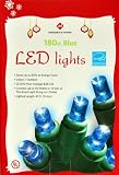 180 Count LED Blue Christmas Holiday Lights - Saves Up to 80% on Energy Costs