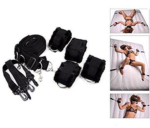 Lvdd under bed bondage restraint system, furry handcuff…