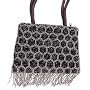Beehive Brown Evening/Party Bag with Heavy Pipe Beaded Embroidery - Handcrafted
