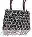 Beehive Brown Evening/Party Bag with Heavy Pipe Beaded Embroidery - Handcrafted