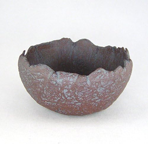 Dark Brown Bonsai Accent Pot, Kusamono, Or Succulent Planter