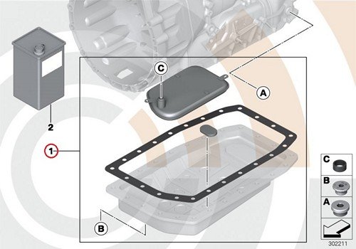 BMW Genuine Automatic Transmission Filter Kit 