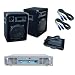 PA DJ System - 800W Speaker Pair + 480 Watt Max Power Amplifier