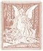 Guardian Angel & Children Crossing Bridge Pink Afghan Throw Blanket 48" x 60"