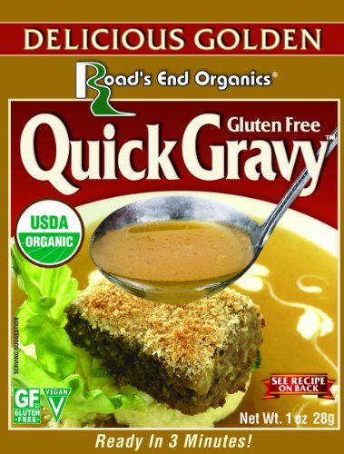 Road's End Organics Gluten Free Golden Gravy Mix, Organic, 1-Ounce Pouches (Pack of 12)