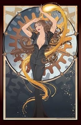 "Spark Girl" 9x12 Giclee Framed