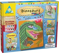 Sticky Mosaics Dinosaur - Tiles by Number