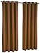 Stylemaster Tribeca 56 by 108-Inch Faux Silk Grommet Panel, Espresso