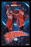Clippers Corey Maggette Elton Brand Futurama Nba Art Framed Poster Print - 24