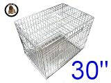 Ellie-Bo Silver 30 inch Medium 2 Door Folding Dog Puppy Cage