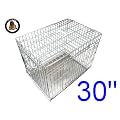 Ellie-Bo Silver 30 inch Medium 2 Door Folding Dog Puppy Cage