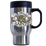 Siskiyou Sports New Orleans Saints 18 oz  NFL Stainless Steel Travel Mug