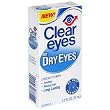 Clear Eyes Lubricant Eye Drops for Dry Eyes, 0.5 fl oz (15 ml) (Pack of 4)