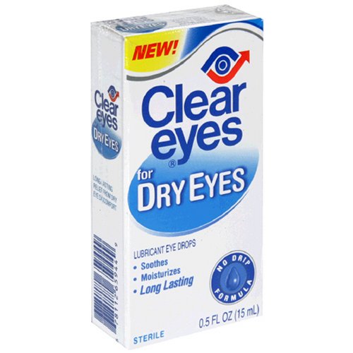Buy Clear Eyes Lubricant Eye Drops for Dry Eyes, 0.5 fl oz (15 ml) (Pack of 4) by Clear Eyes now!