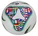 Mitre Global Match Multi- Flag Graphic Size 4 Soccer Ball, White and Multi.