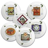 Jill Butler Plates, Olive Branch, Set/6