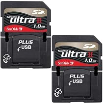 SanDisk 1 GB Ultra II SD+, Combo SD/USB Secure Digital Memory Card with Built-in Pop-up USB 2.0 Connector