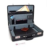 UPC 817137017647 product image for Alpine Swiss Expandable Leather Briefcase Dual Combination Locks 1 Year Warranty | upcitemdb.com