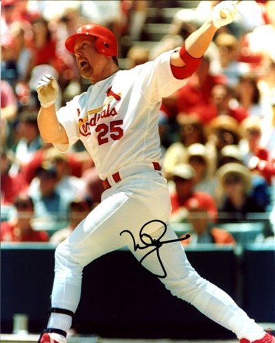 Mark McGwire Autographed/Hand Signed St. Louis Cardinals 8x10 Photo (JSA)