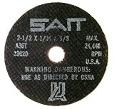 SAIT 23002 Type 1 2-Inch x 1/16-Inch x 3/8-Inch A36T Fast Cut-Off Wheels - 50 Pack
