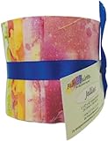 Fabric Palette 2-1/2-Inch by 42-Inch Cuts Jellies 100-Percent Cotton, 20-Pack, Long Road Batik