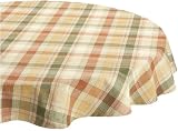 Mahogany Harvest Round, 60 Inch Fall colors Plaid Table Cloth, 100% Woven Cotton 510WYr5jm5L. SL160 Mahogany Harvest Round, 60 Inch Fall colors Plaid Table Cloth, 100% Woven Cotton