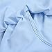 BLDO Women's Ruffles Off Shoulder Solid Chiffon Blouse Crop Top (L, Skyblue)