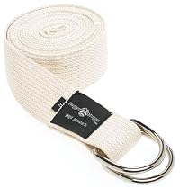 Hugger Mugger D-Ring Yoga Strap 8-Foot (Natural)