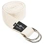 Hugger Mugger D-Ring Yoga Strap 8-Foot (Natural)