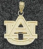 Auburn Tigers Solid 14K Gold AU 5/8 Pendant