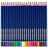 Premium Quality Colored Pencils, Set of 24 | Pre-Sharpened with Sturdier Wood & Richer Artist-Grade Pigments | Non-Toxic & Safe for Kids & Adults by Pluqis