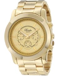 Breda Womens 2308-Gold Jordan Oversized Boyfriend Gold Watch
