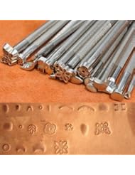 Home Improvement: 20pcs DIY Leather Working Saddle Making Tools Set Carving Leather Craft Stamps - Treatments