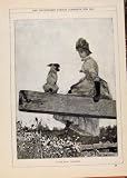 Review Old-print  / LONDON ALMANACK AT THE LOCK PLEASURE DOG OWNER 1887