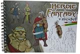 Clairefontaine - Loisirs Créatifs - Créativ'model HEROIC FANTASY A4 100 Pages Imprimées 125g