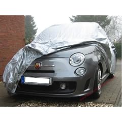 Car-Cover Outdoor Waterproof mit Spiegeltaschen f�r Fiat 500