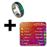 La véritable bague d'humeur - Taille enfant - Change de couleur en fonction de votre humeur - Mood ring