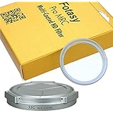 Fotasy LX100 UVS Auto Lens Cap and MRC HD Filter for Panasonic LUMIX DMC-LX100 Leica D-LUX Typ 109 (Silver)