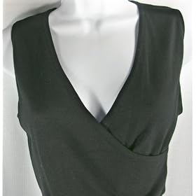 BCBG Maxazria Medium Black Silk Knit Top