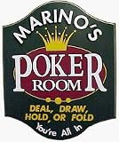 Customized Crown Poker Room Wooden Sign