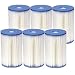 Made in USA - Case of 6 Unicel Type B Pool Filter Cartridges - For Intex Model 51, 63...