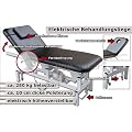 12630 Schwarze Behandlungsliege elektrisch verstellbar Massageliege Ruheraumliege Therapieliege