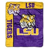 NCAA LSU Fightin Tigers 50-Inch-by-60-Inch Raschel Plush Throw 