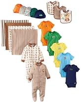 Hot Sale Gerber Baby-Boys Newborn Boy 19 Piece Essentials Set, Assorted, 0-3 Months