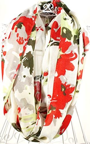 Infinity Scarf with a Floral Vintage Design