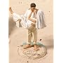 Just Married Beach Couple Cake Topper