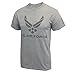 Armed Forces Gear Air Force PT Grey Reflective Men's Performance T-Shirt - (Grey, XL)