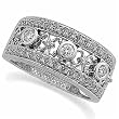14Kt White Gold Ladies Diamond Anniversary Band