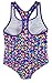 Speedo Big Girls Solid Infinity Splice One Piece Swimsuit (8, Purple Diamonds)